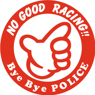 NOGOODステッカー丸（ 赤 ）